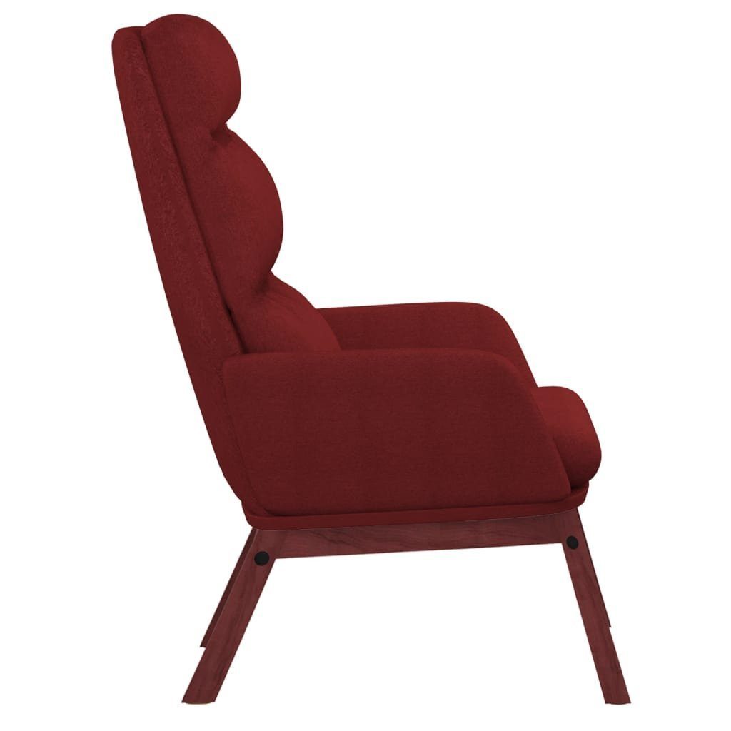 Sessel Relaxsessel Weinrot furnicato Stoff
