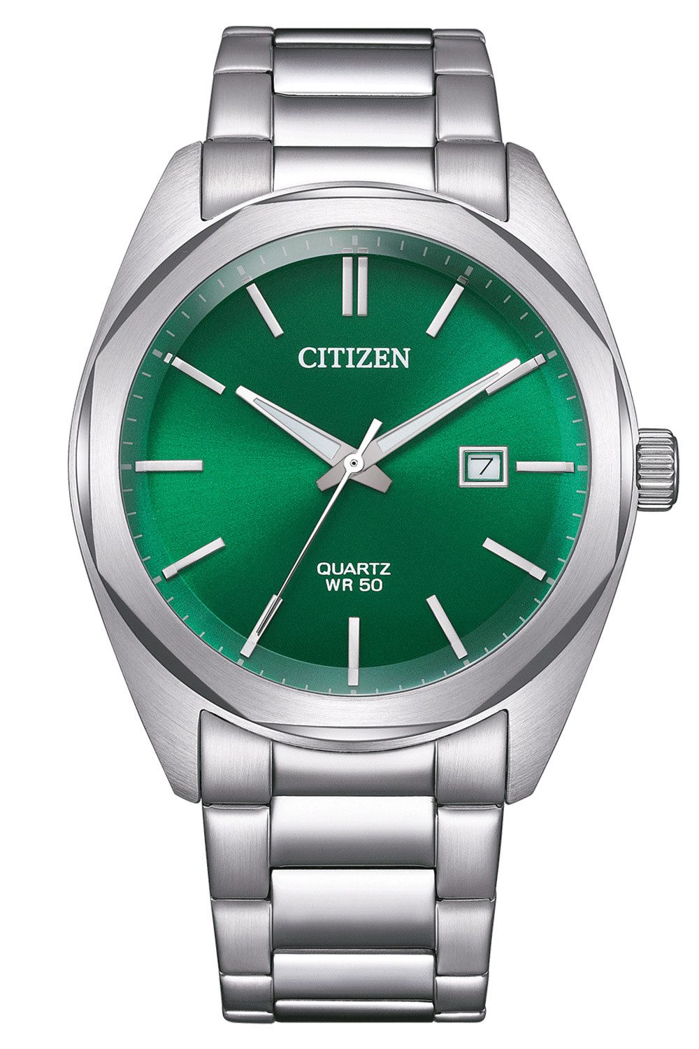 Citizen Quarzuhr Quarz Stahl/Grün günstig online kaufen