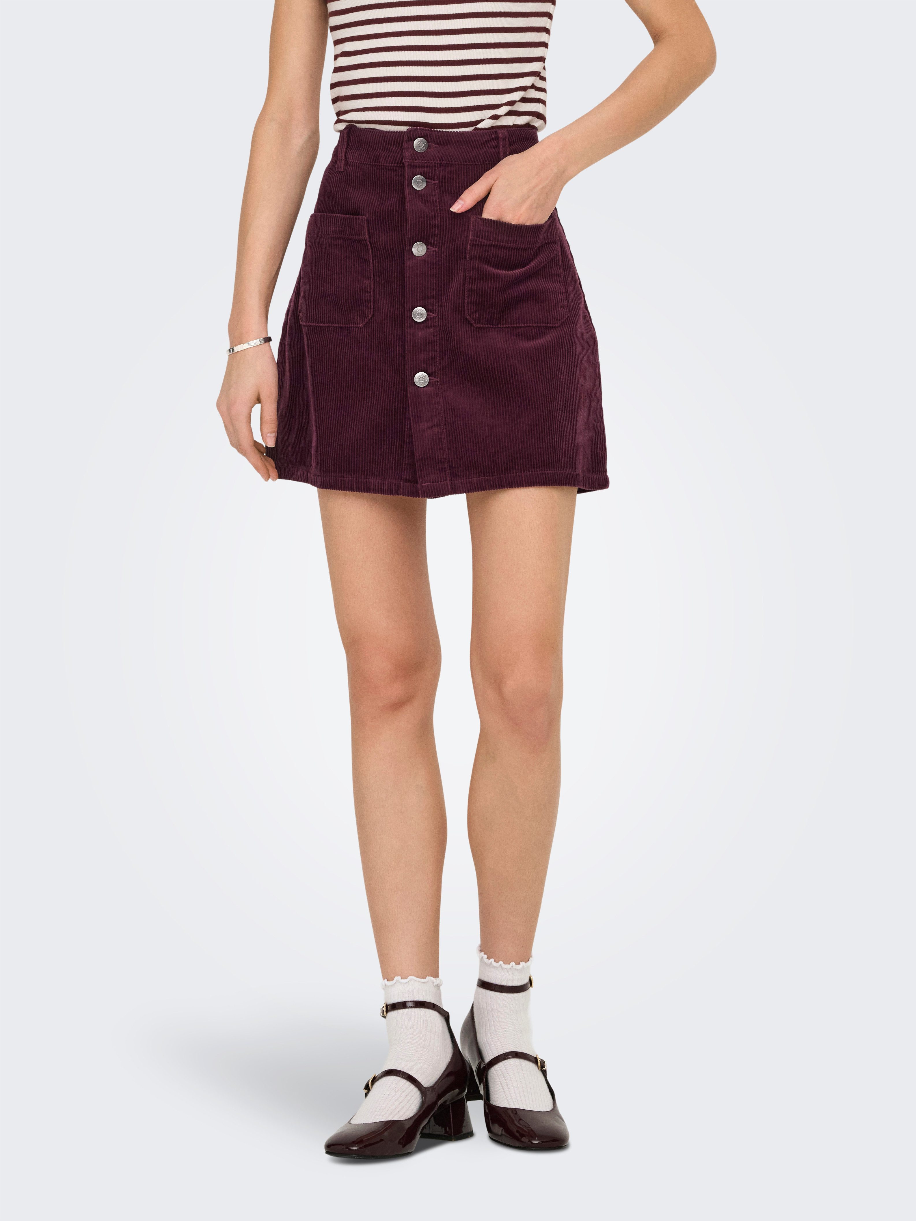 JDY Cordrock JDYSHIRAZ CORDUROY SKIRT PNT DIA günstig online kaufen
