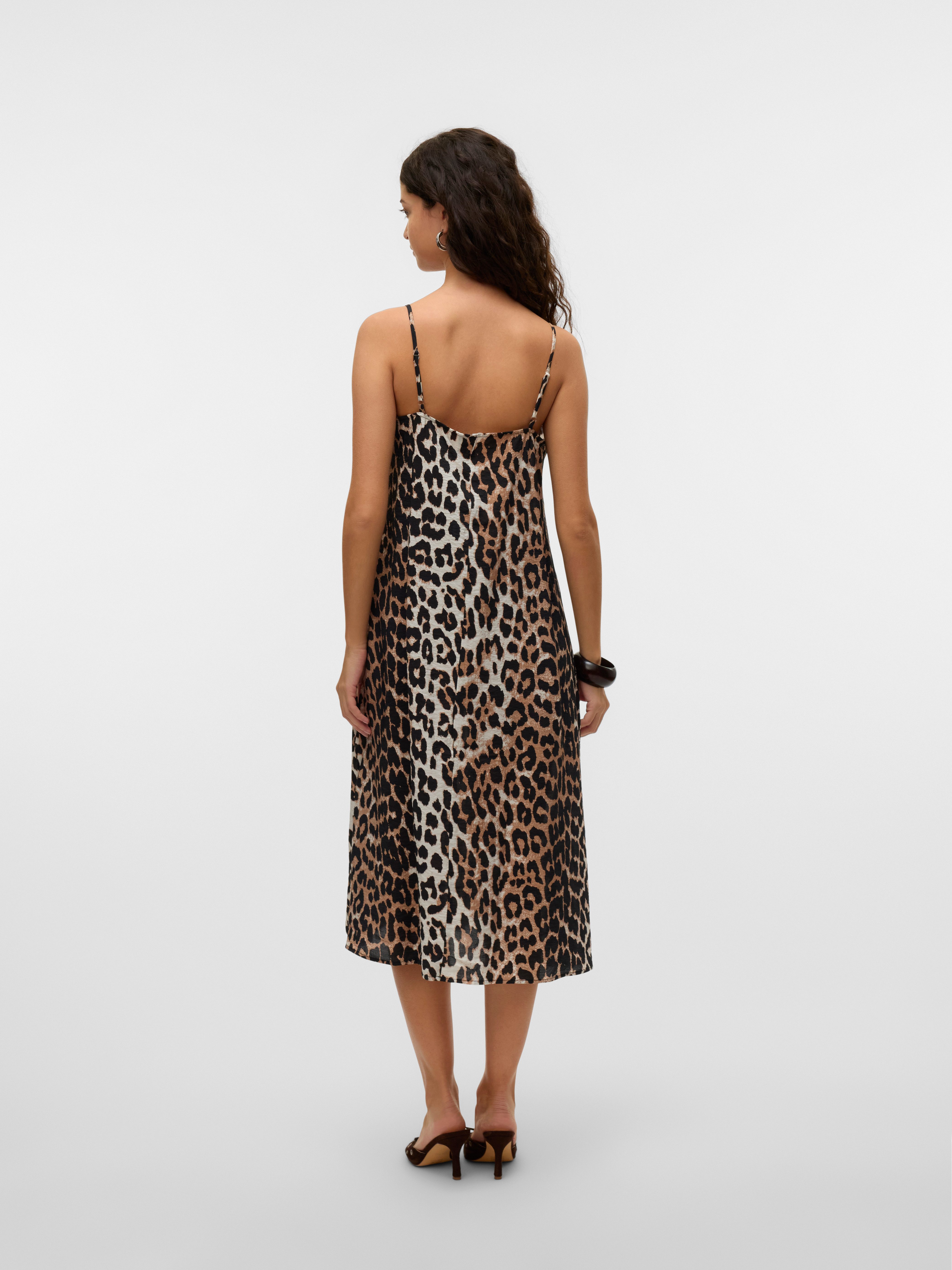 Vero Moda Spaghettikleid VMJOSIE CALF SINGLET DRESS WVN GA NOOS Viskosemischung