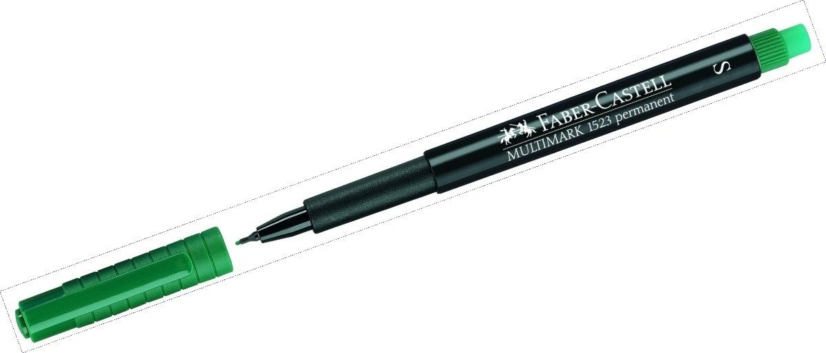 Folienstift Folienschreiber Multimark grün permanent 0,4 (10 Stück)