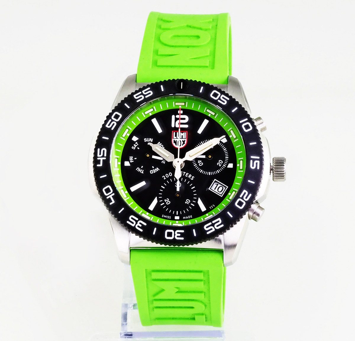Luminox Schweizer Uhr Herren Uhr XS.3157.NF Pacific Diver Chrono, Luminox Light Technology: Dauerhaftes Leuchten für bis zu 25 Jahre