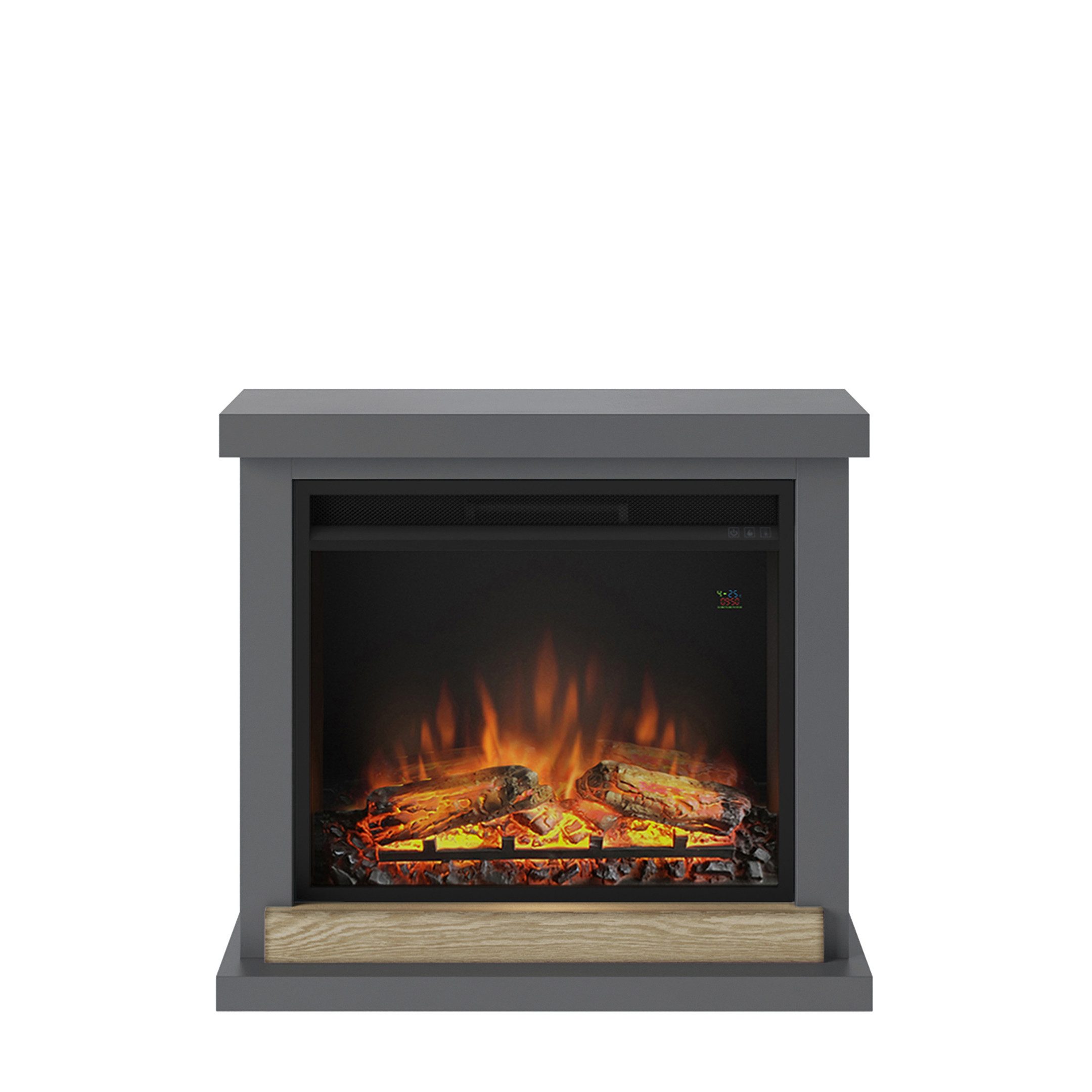 TAGU Elektrokamin TAGU Hagen Elektrokamin mit PowerFlame Solides Grau