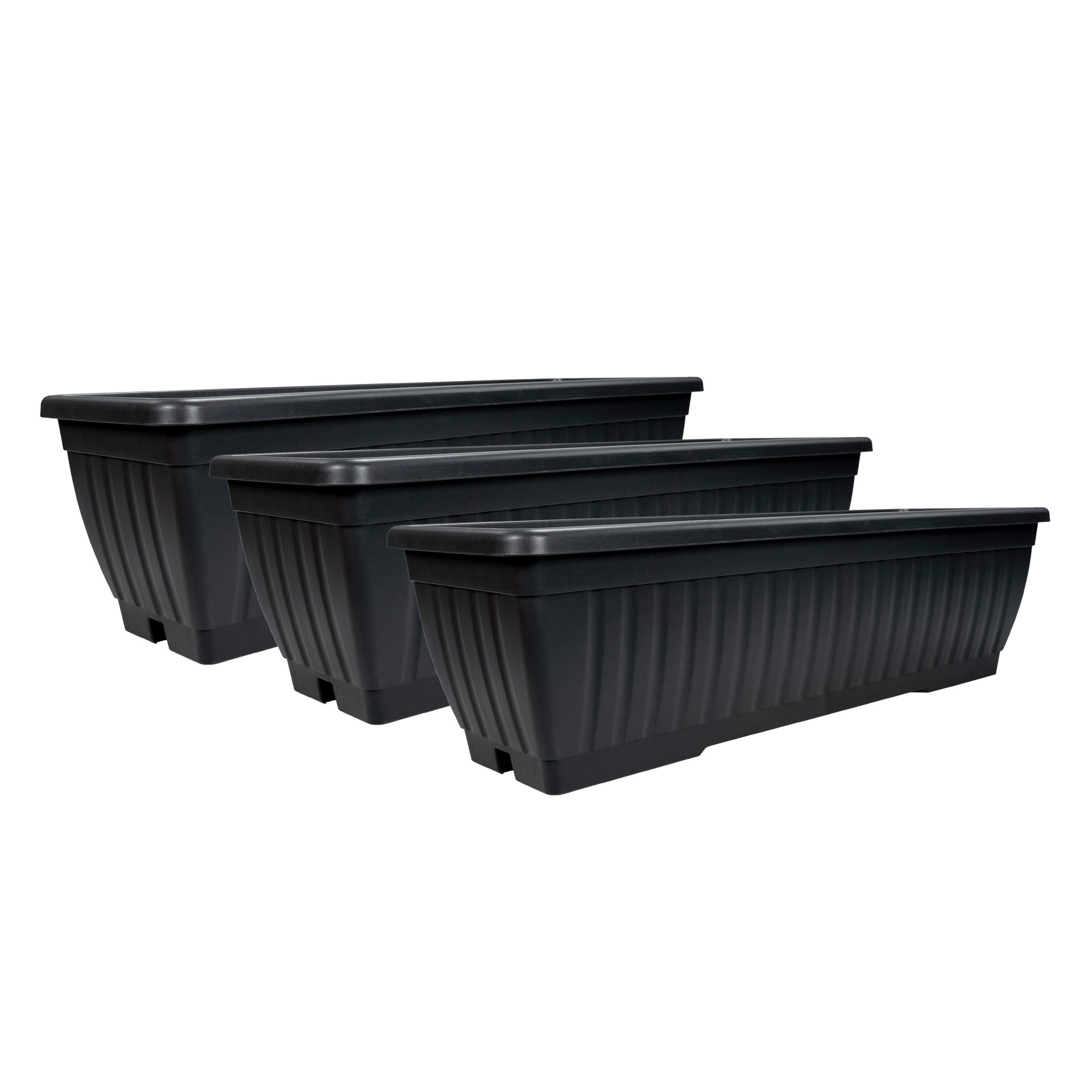 kamelshopping Blumenkasten 3er Set Blumenkasten mit Wasserspeicher, ca. 60 günstig online kaufen