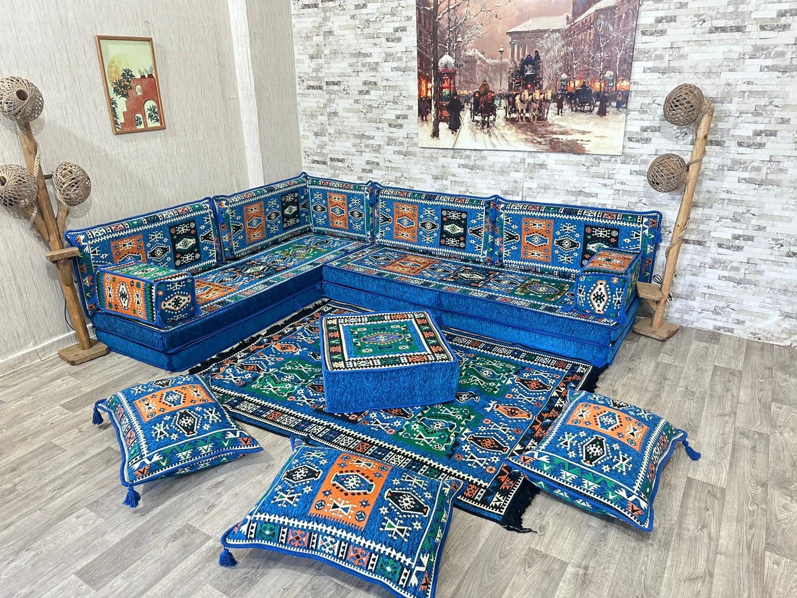 Sofa Arabisches Sofa, Orientalische Sitzkissen, Bodensofa, Sitzecke