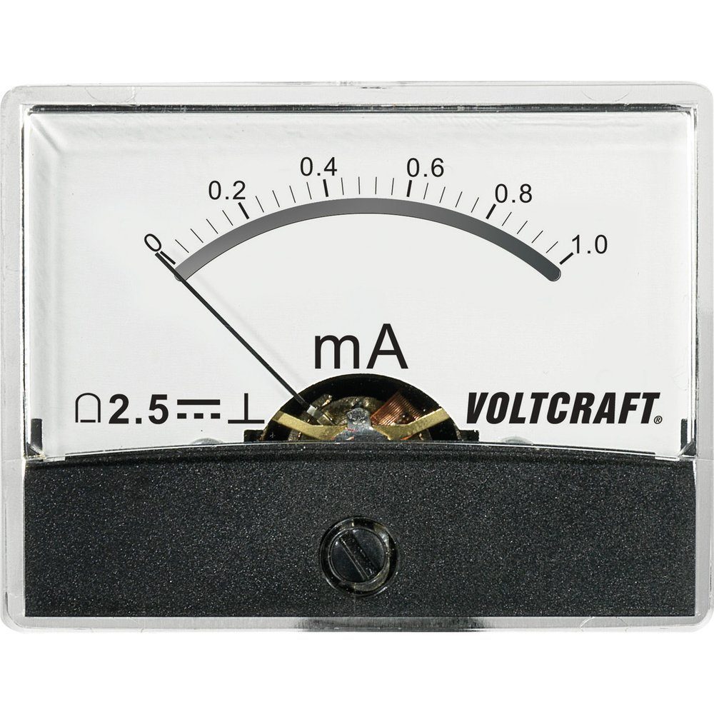 VOLTCRAFT Anzeigegerät VOLTCRAFT AM-60X46/1MA/DC AM-60X46/1MA/DC Einbau-Messgerät AM-60X46/1m, AM-60X46/1MA/DC