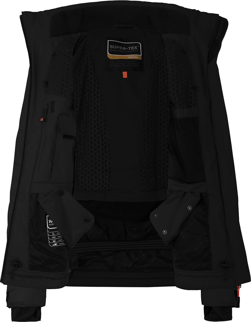 Bergson Skijacke NICE Damen Skijacke, wattiert, 20000 mm Wassersäule, Normalgrößen, schwarz