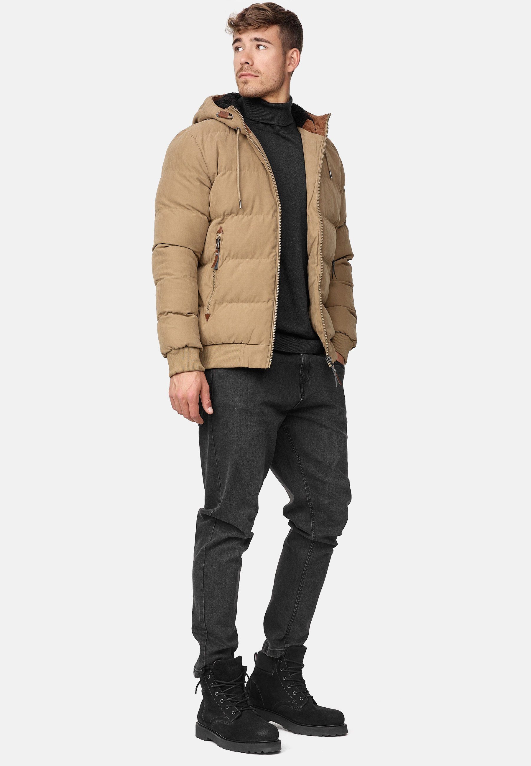INDICODE Winterjacke Herren Adeline Jacke Winter Herrenjacke mit Teddyfutter, gefütterte Kapuze – Bild 5 von 5