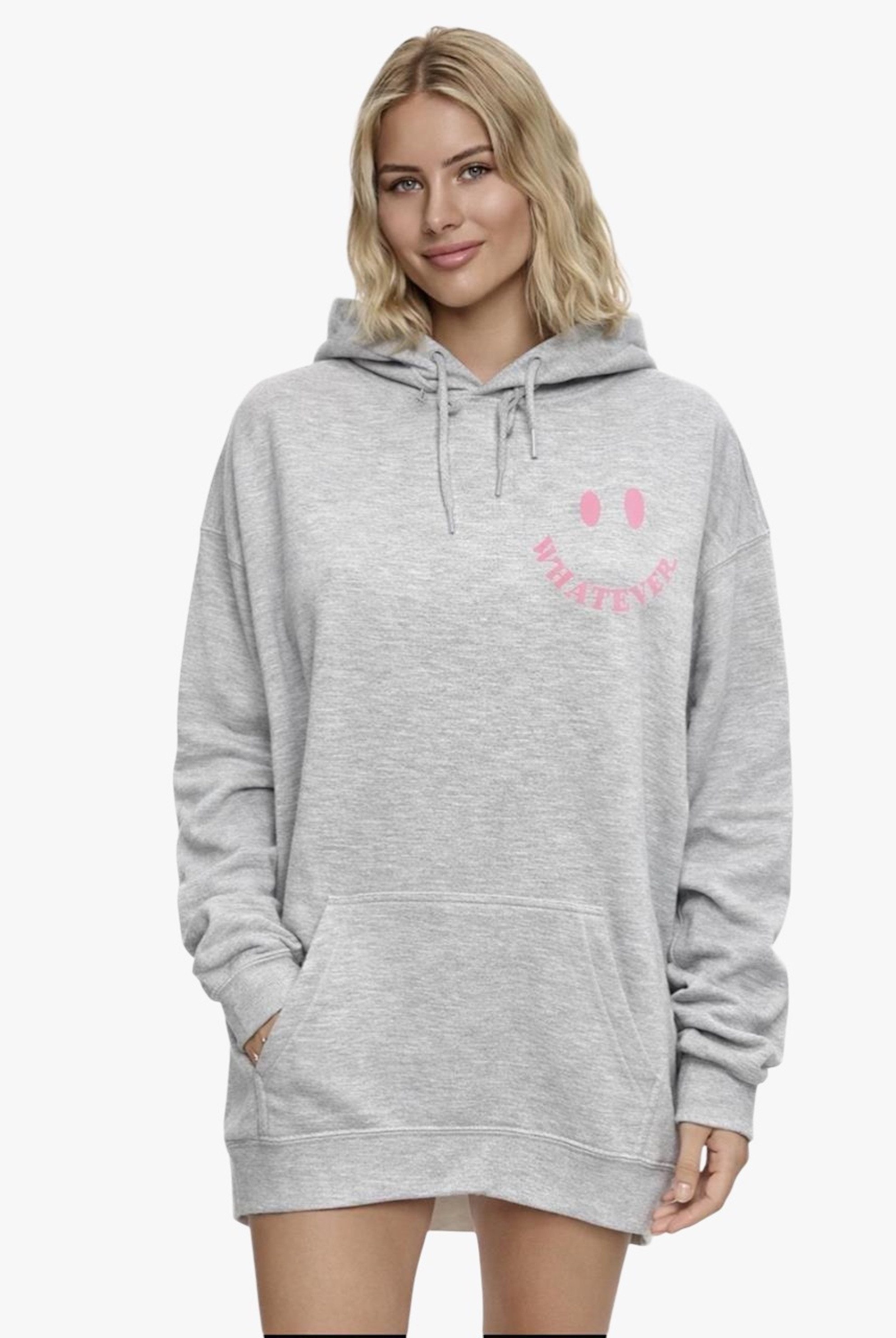 Hoodie Worldclassca Oversized WHATEVER Hoodie Kapuzenpullover Sweatshirt