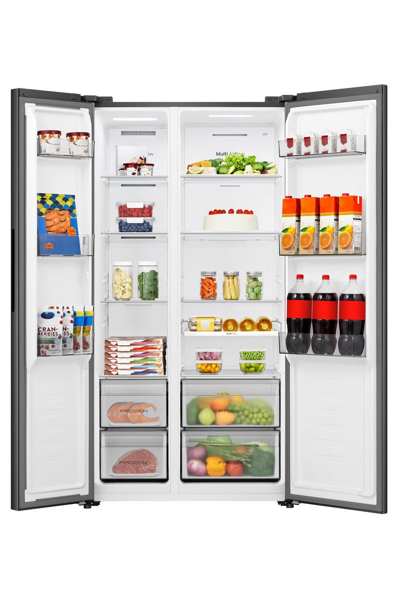 Hisense Side-by-Side MS91558FC, 178,6 cm hoch, 91,1 cm breit, MultiAirFlow-System