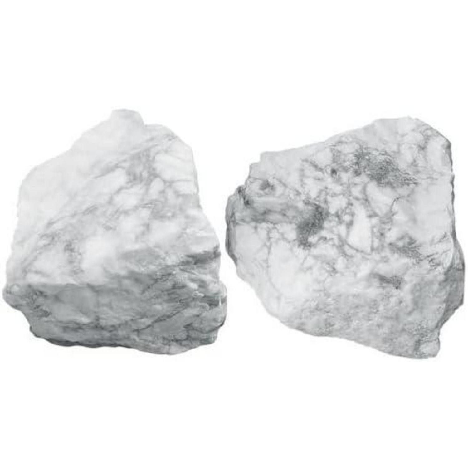 LuxusKollektion Mineralstein Große weiße Howlith Rohkristalle Naturstein 4.5-5.5 cm Reiki