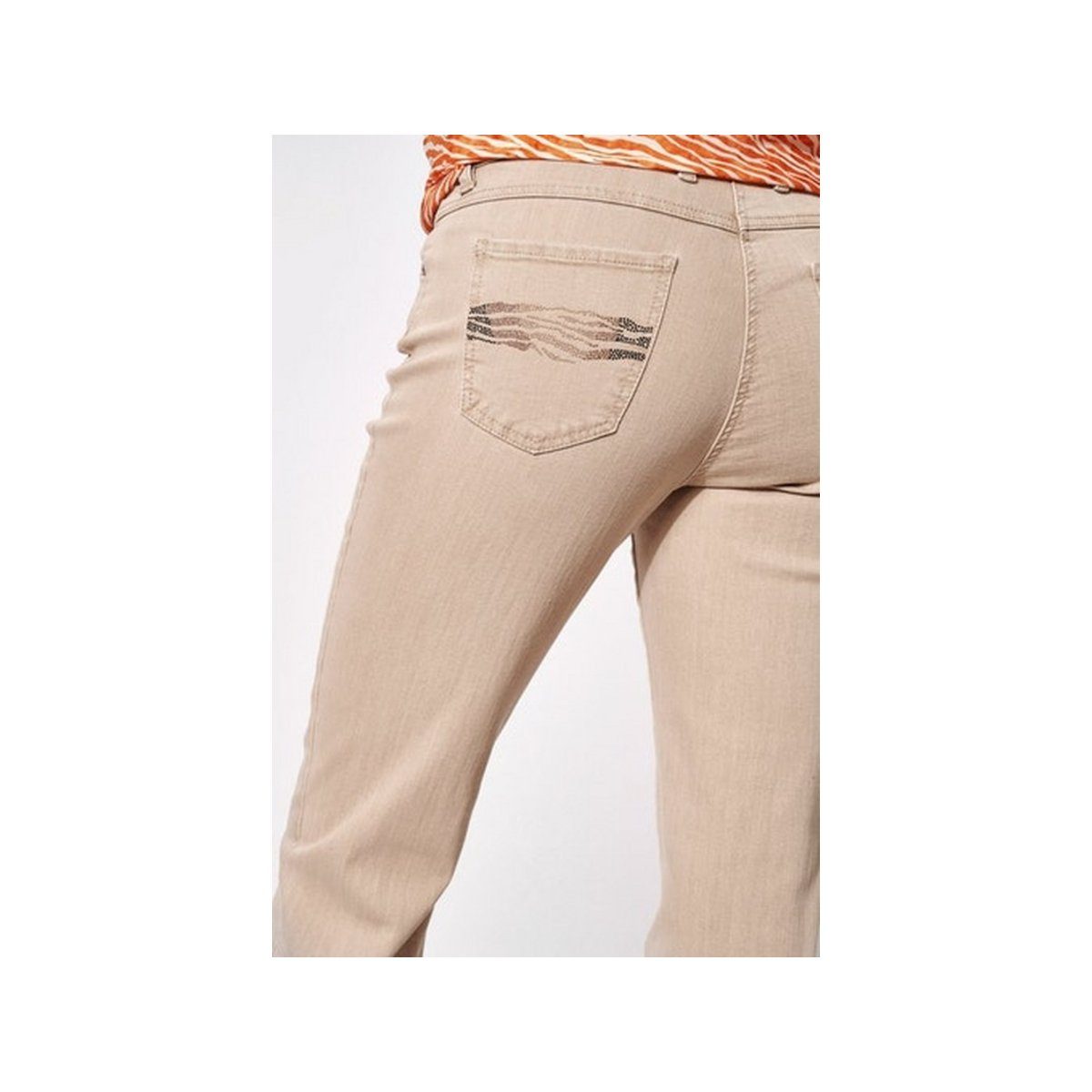 TONI 5-Pocket-Jeans beige (1-tlg)