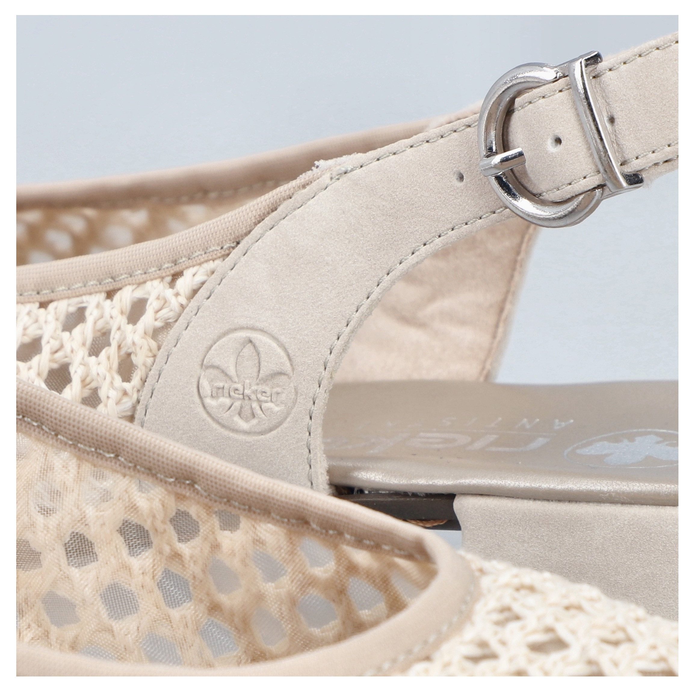 Rieker Slingsandale Sommerschuh, Festtagsschuh, Blockabsatz, mit Riemchen
