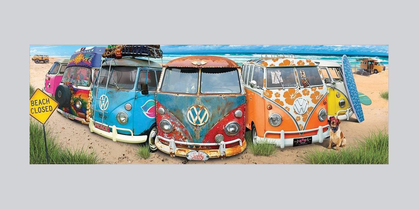 Puzzle 1000 Teile Panorama Puzzle - Puzzle - Volkswagen KombiNation, Puzzleteile