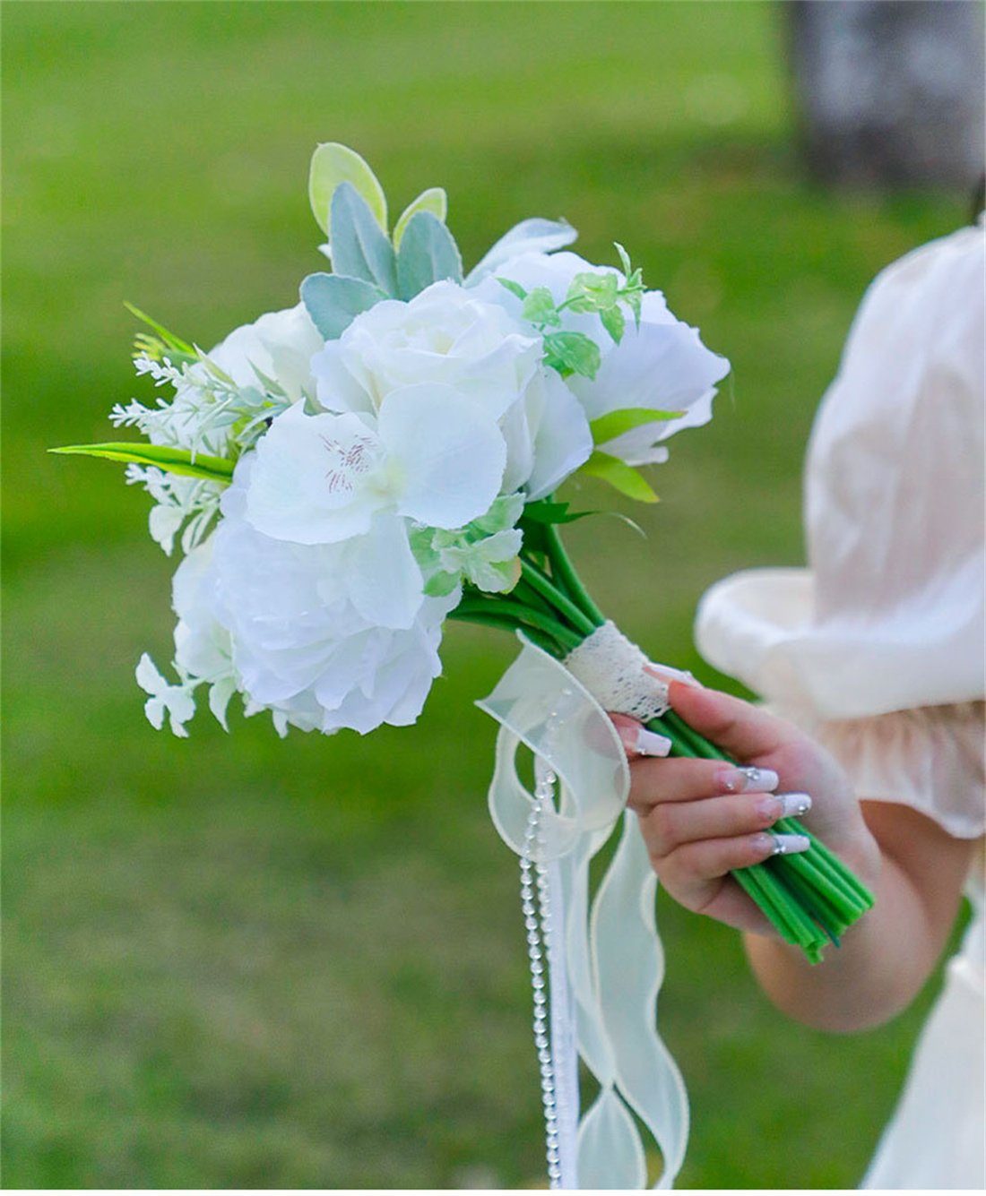 Simulierte künstlichen Hochzeit DÖRÖY Kunstblumenstrauß Blumenstrauß Requisiten, Brautstrauß,