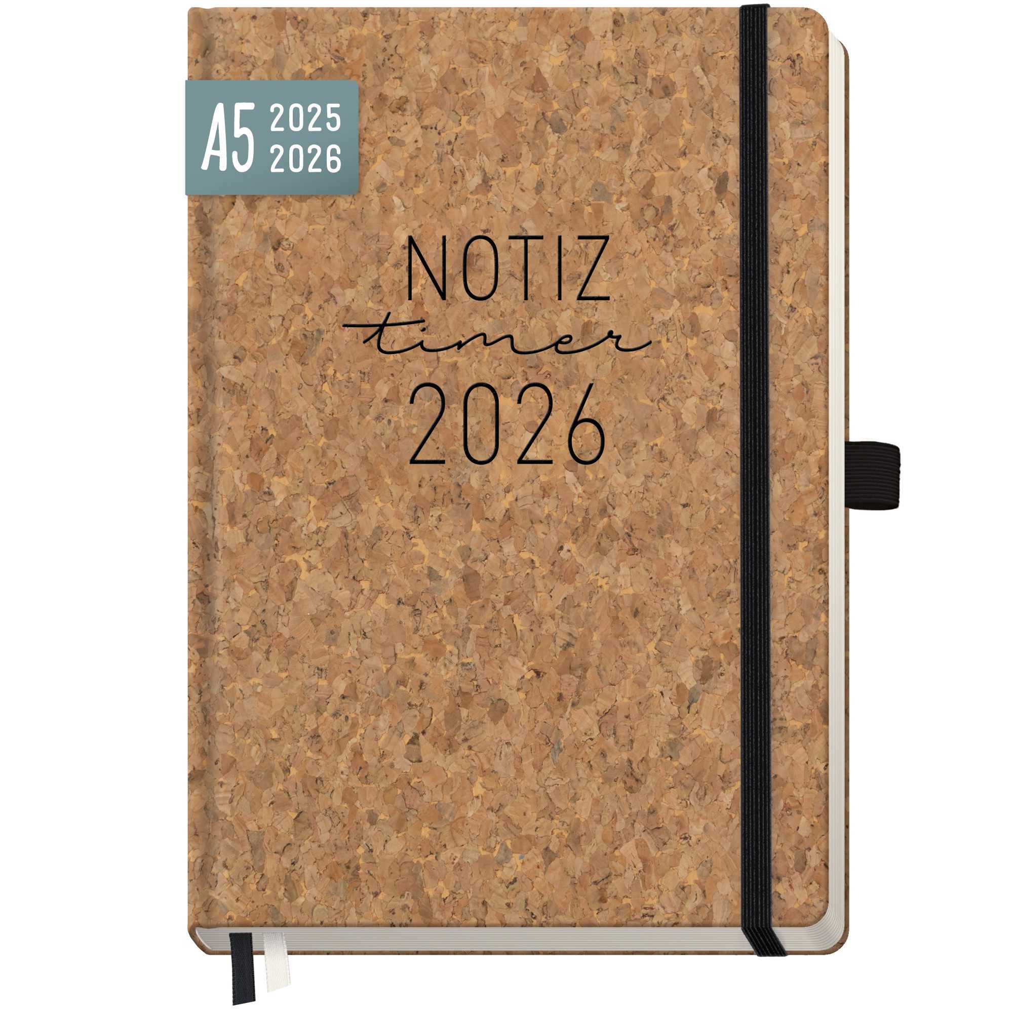 Häfft Terminkalender Wochen-Notiz-Timer 2025/2026 / A5 / 18 Monate