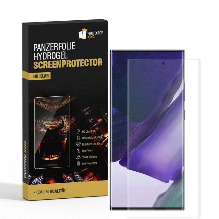 Protectorking Schutzfolie 4x Panzerfolie für Samsung Galaxy Note 20 HYDROGEL (4-Stück 1-Set) Gestochen scharfe HD Ultra Klare Displayschutzfolie