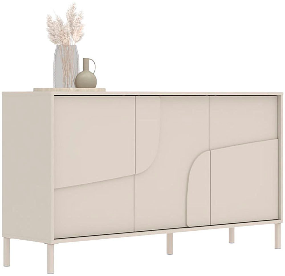 INOSIGN Sideboard Stone, 155 cm breit, 3 Türen, Anrichte, Kommode, Stauraum günstig online kaufen