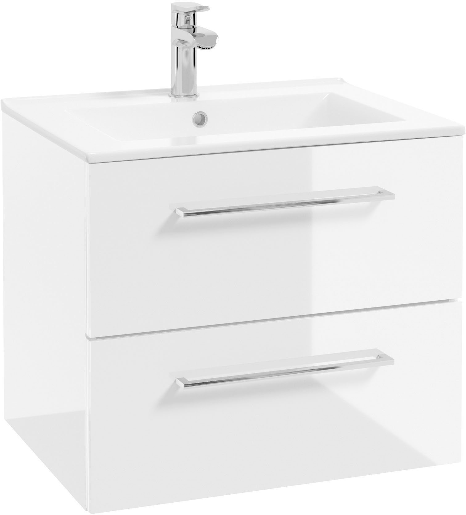 welltime Waschtisch Palermo (Set), Badmöbel inkl. Waschbecken, Breite 60cm günstig online kaufen