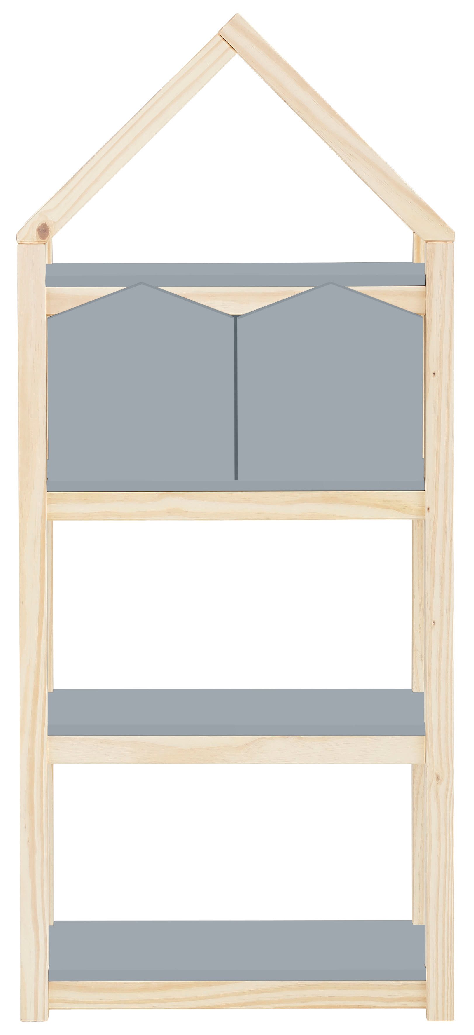 MDF, Boxen, 59,5 Einlegeböden Lüttenhütt Meentje, Kinderregal Breite und grau/natur Boxen Bücherregal,2 cm aus