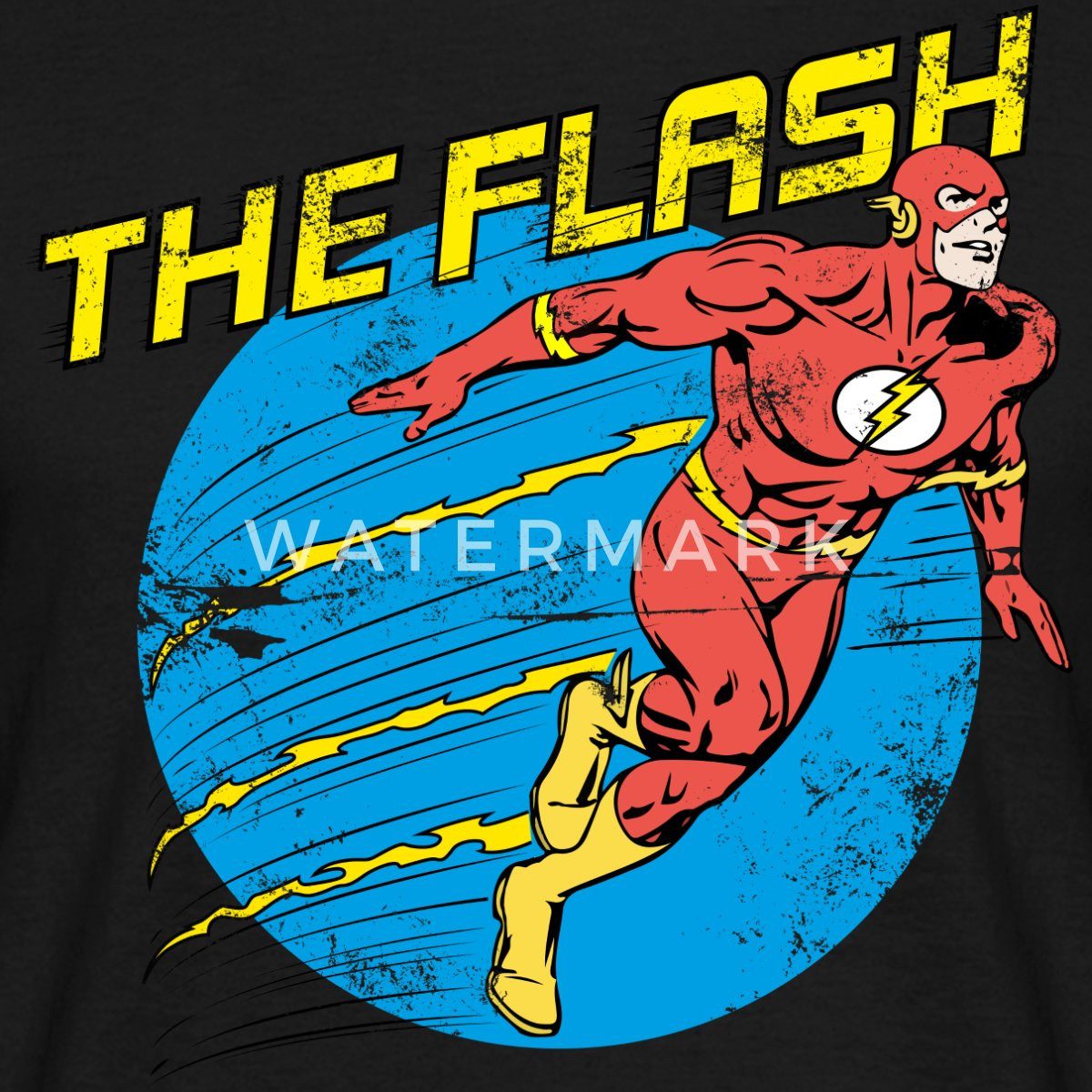 Spreadshirt T-Shirt DC Comics Justice League The Flash Männer T-Shirt (1-tlg)
