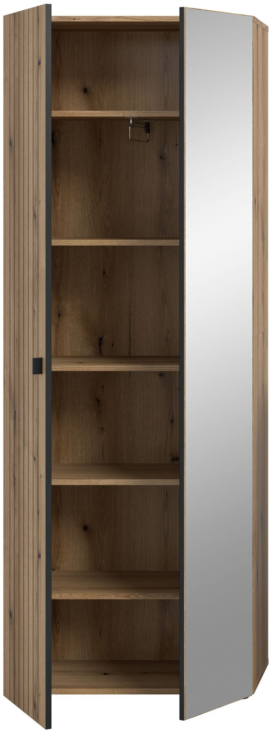 xonox.home Garderobenschrank in Evoke Oak Nachbildung B/H/T ca.: 70/192/37 cm