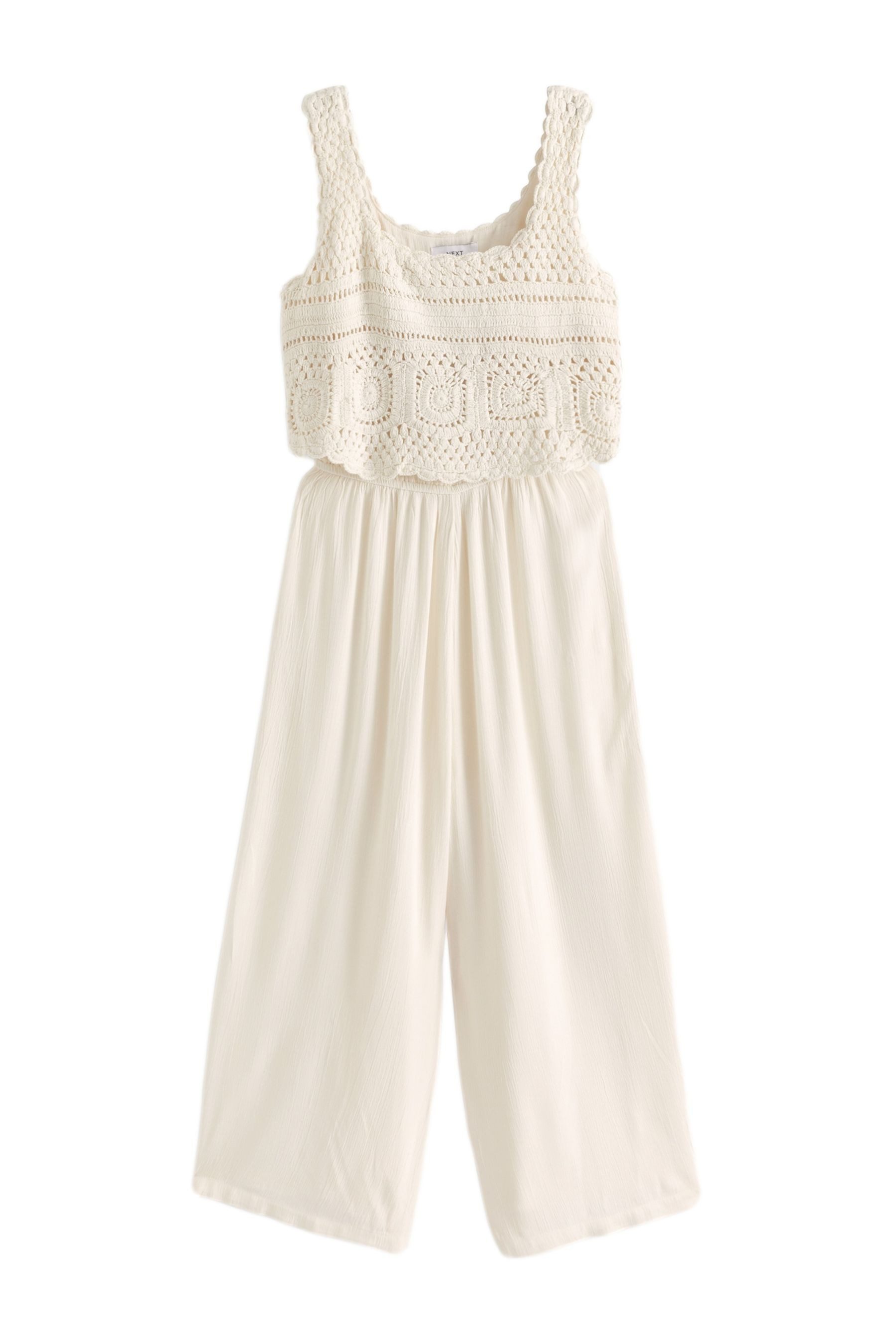 Next Jumpsuit Sommer-Jumpsuit mit Häkeltop (1-tlg)