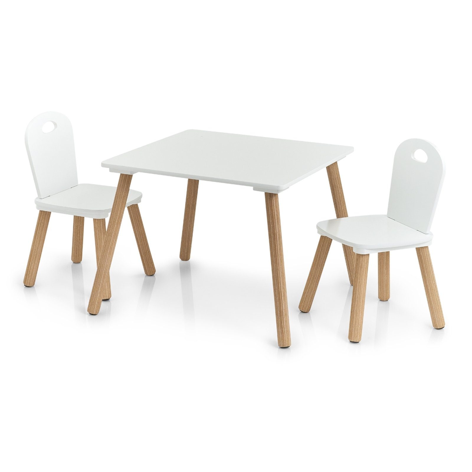 HTI-Living Kindersitzgruppe »Kinder-Sitzgarnitur 3-teilig Scandi«, (1  Kindertisch mit 2 Stühlen, 3-tlg), Sitzgruppe online kaufen | OTTO