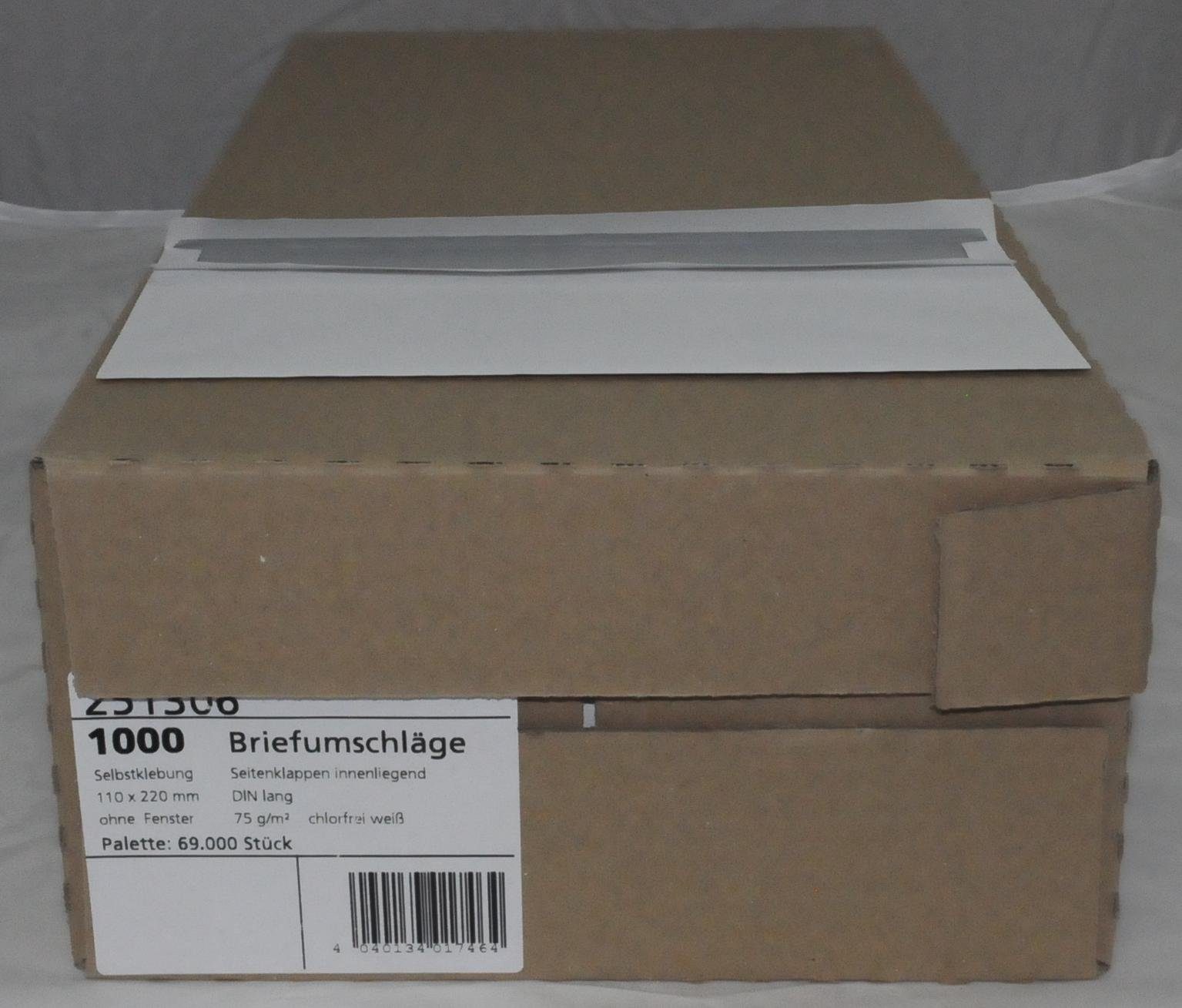 MAILMEDIA Versandtasche MAILmedia Briefumschlag DIN lang o.F skl weiß - 1.000 Stück. € 16,36