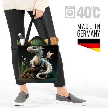 VOID Henkeltasche (1-tlg), Drache Echse Märchen Kinder Baby Fantasie Tier Saurier Dino Dinosauri