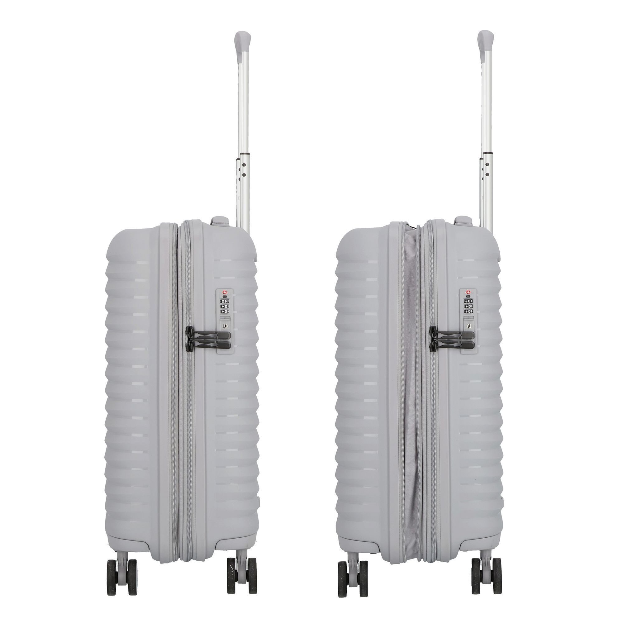 D&N Handgepäck-Trolley Travel Line, 4 Rollen, Polypropylen