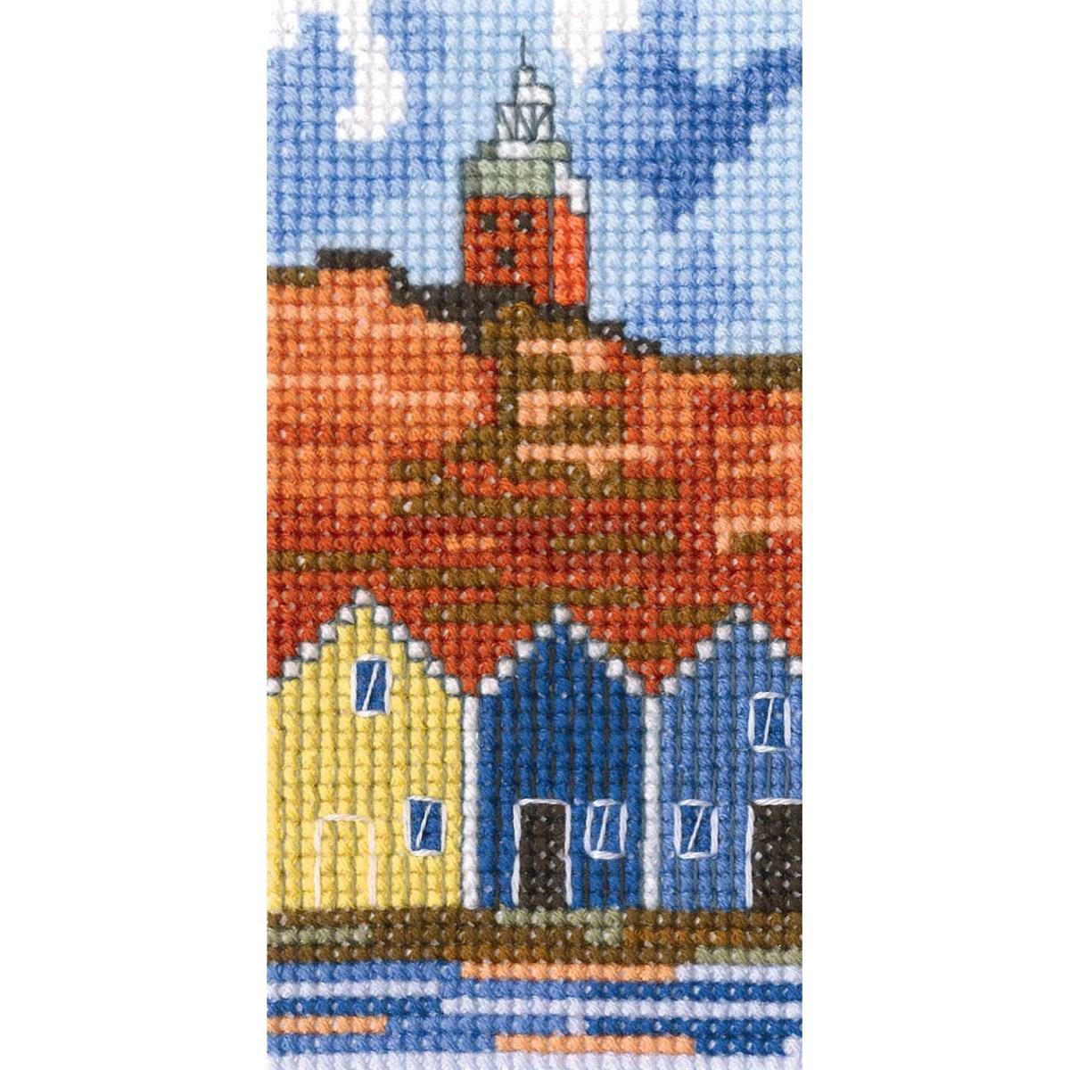 RTO Kreativset RTO Kreuzstich Set "Leuchtturm" EH356, Zählmuster, 5,5x10,5 cm, (embroidery kit by Marussia)