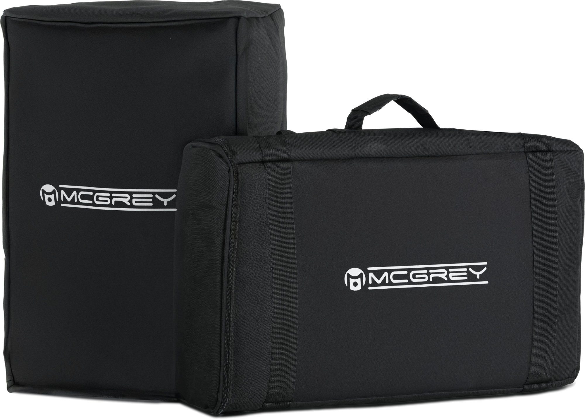 McGrey Lautsprecher-Hülle E-208 Bag Set - Perfekter Schutz für Deine McGrey E-208LA Anlage, gepolsterte Tasche für Säulen mit 3 abgeteilten Fächern