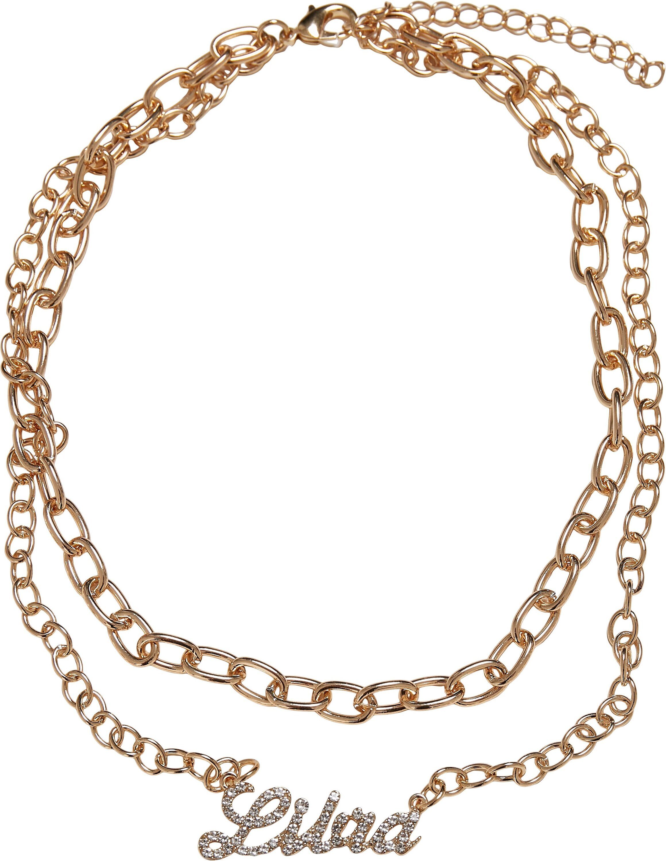 URBAN CLASSICS Edelstahlkette Accessoires Gefühl Zodiac Komfort Diamond ein und Stil perfektes Golden Necklace, von Für