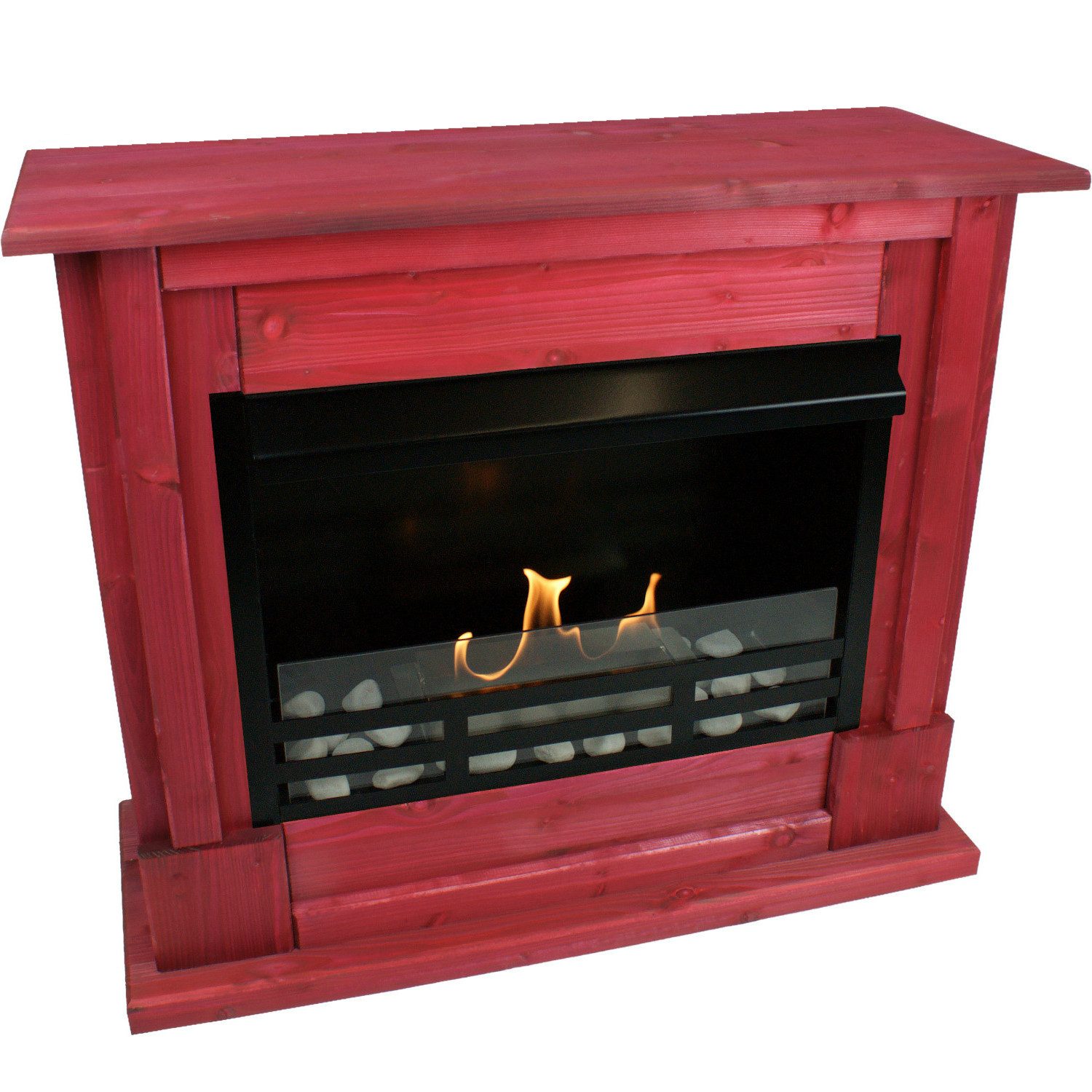 Kaminbau Mierzwa Echtfeuer-Dekokamin Rafael (Deluxe, Brenngel & Bio-Ethanol Kamin inkl. regulierbarer Brenner & Zubehör), Farbwahl, Gelkamin, Ethanolkamin, Bodenkamin, Kaminofen