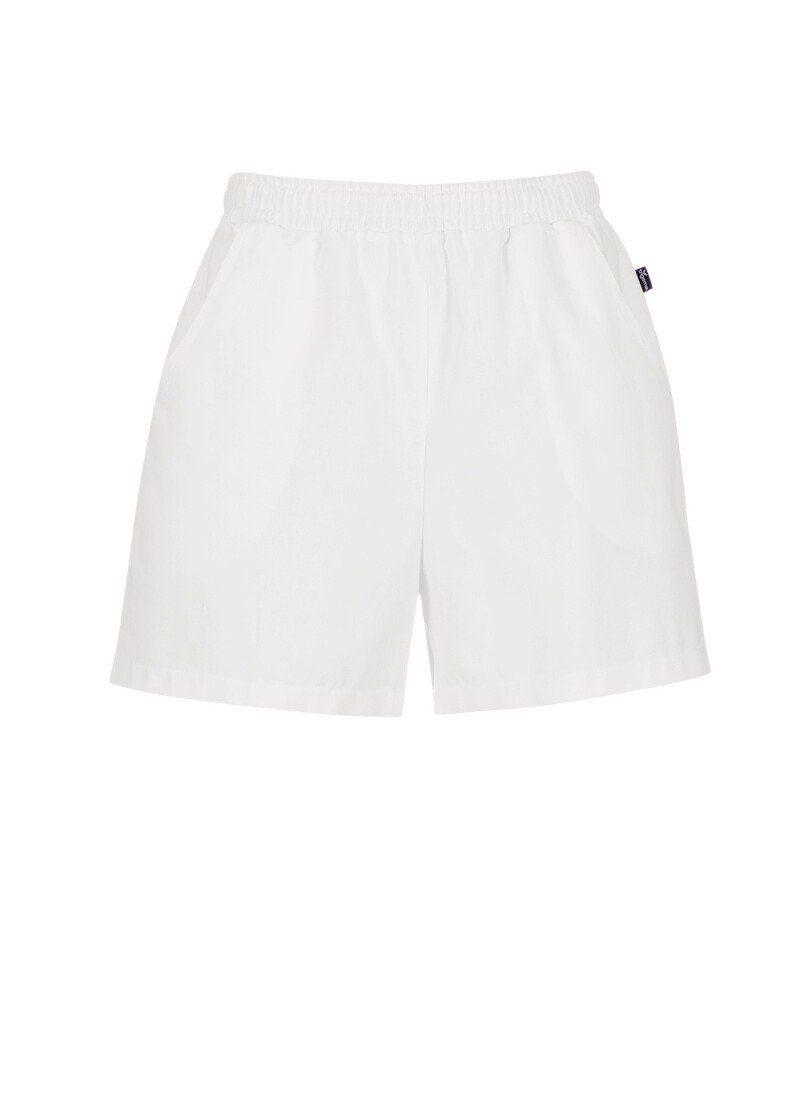 Trigema Jerseyhose TRIGEMA Shorts aus 100% Baumwolle weiss | Jerseyhosen
