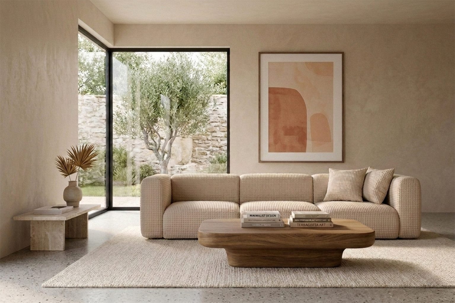 Kaiser Möbel Sofa 3-Sitzer für das Wohnzimmer aus Chenille-Stoff Cremona GRETA