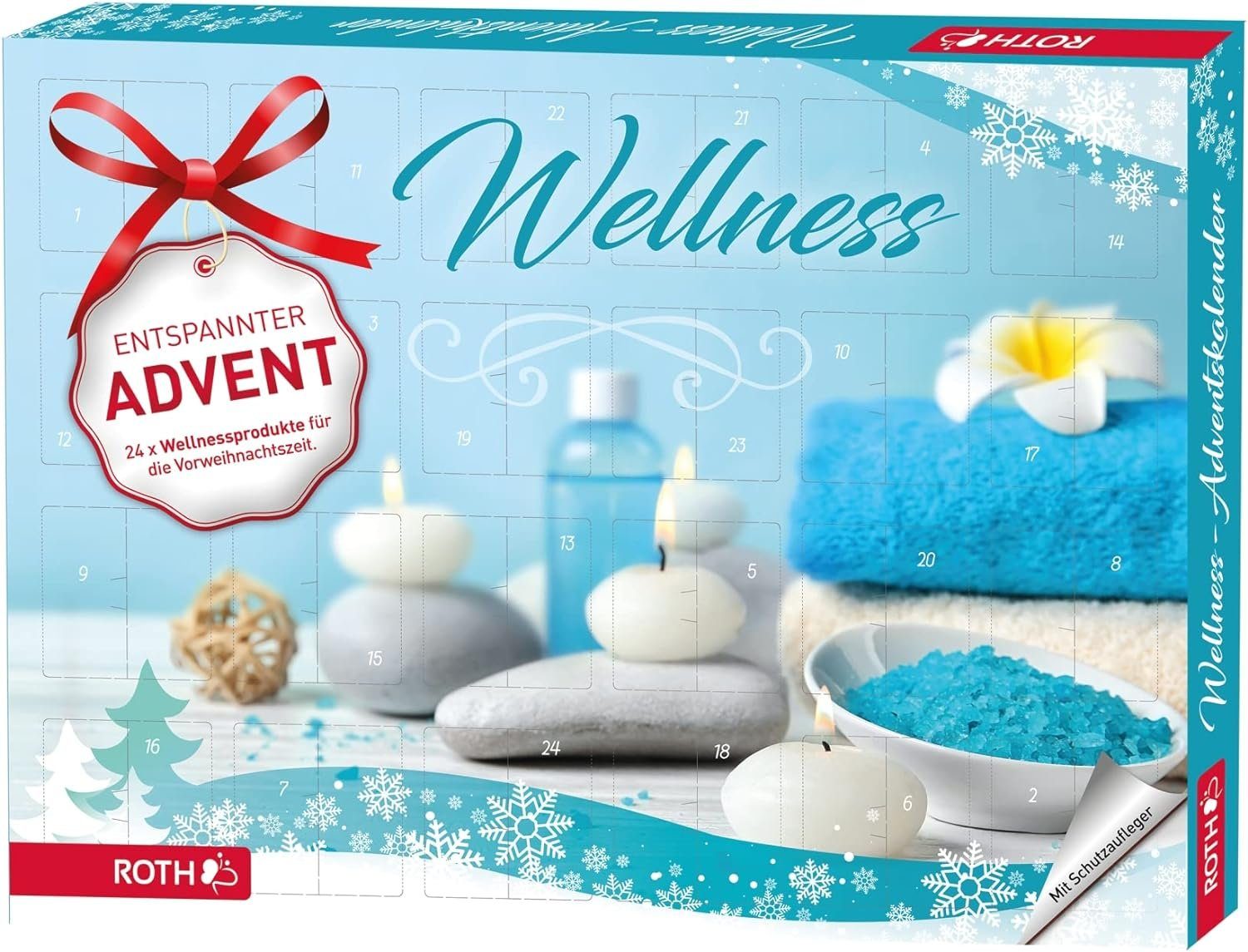24 Dir Adventszeit Zeit' für Wellnessartikeln eine mit Nimm Adventskalender, Roth entspannte