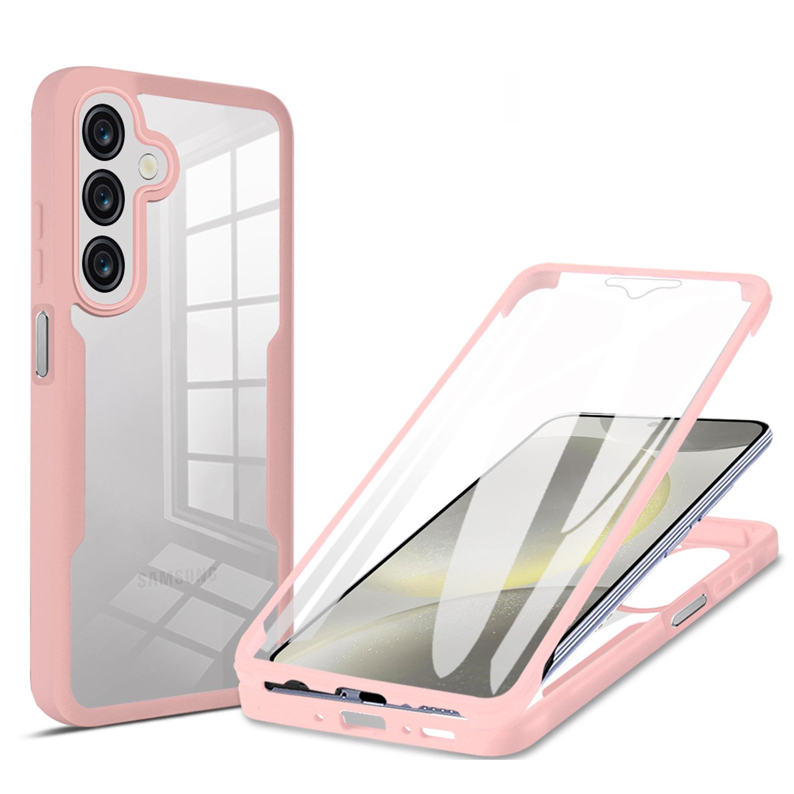 betterfon Handyhülle für Samsung Galaxy A26 2-teiliges 360° TPU Schutzcase, Rundumschutz mit integrierter Displayabdeckung und klarer Sicht