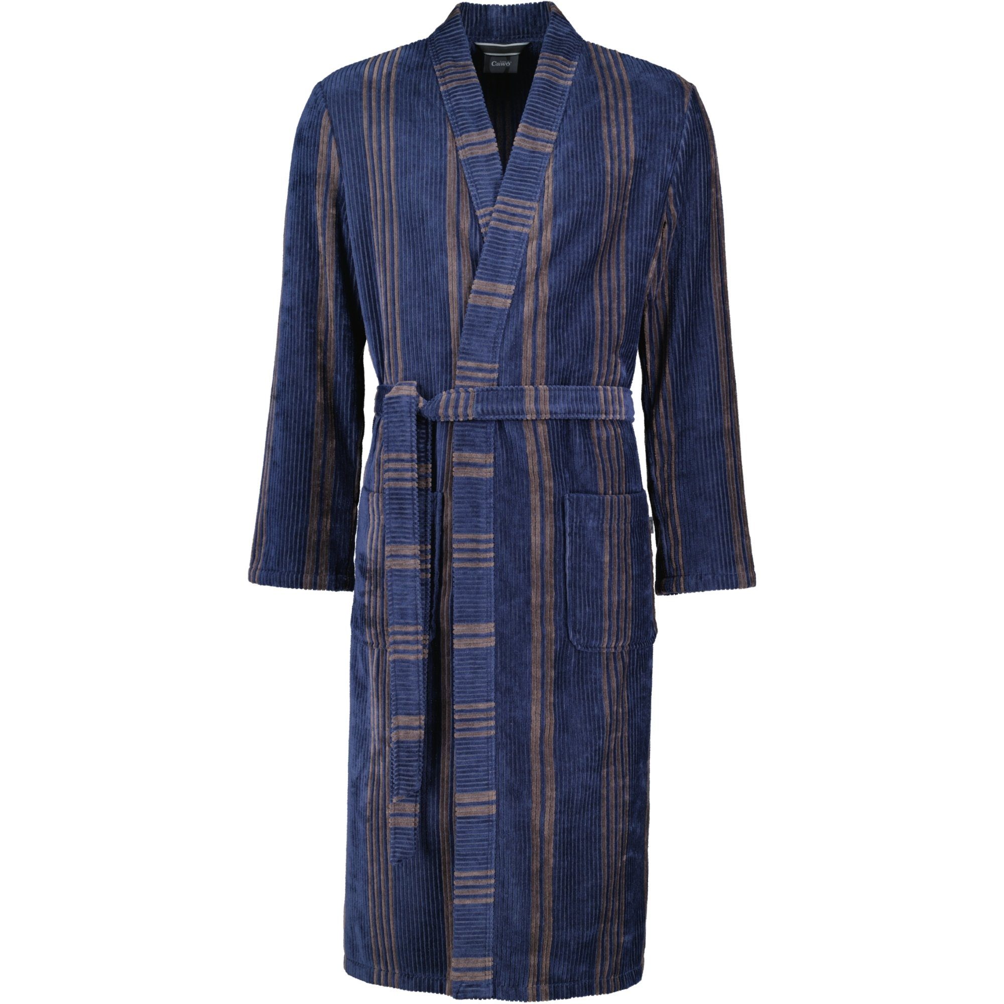 Herrenbademantel Struktur 2508 Kimono Velours