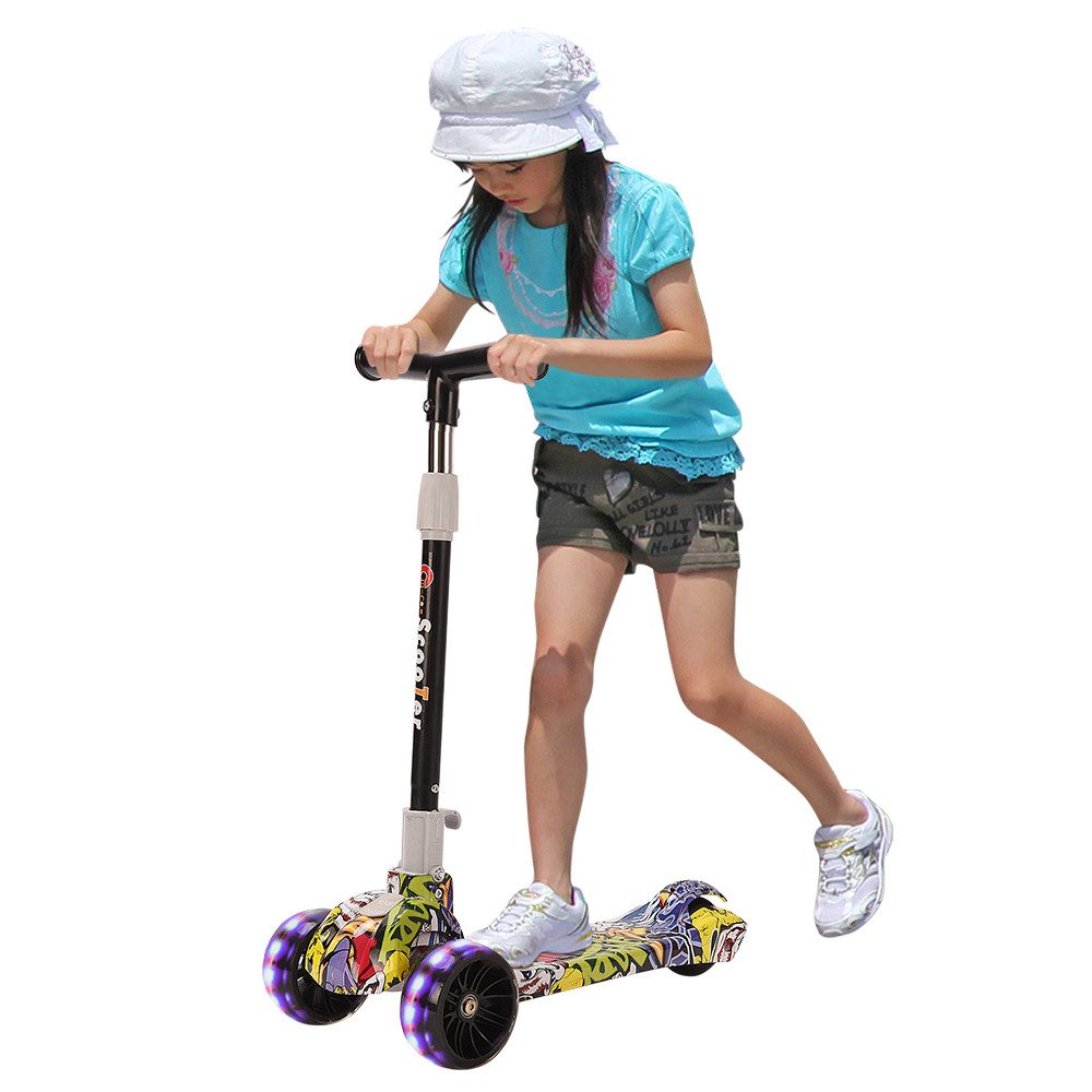 Scooter Dreiradscooter Klappbarer Höhenverstellbarer