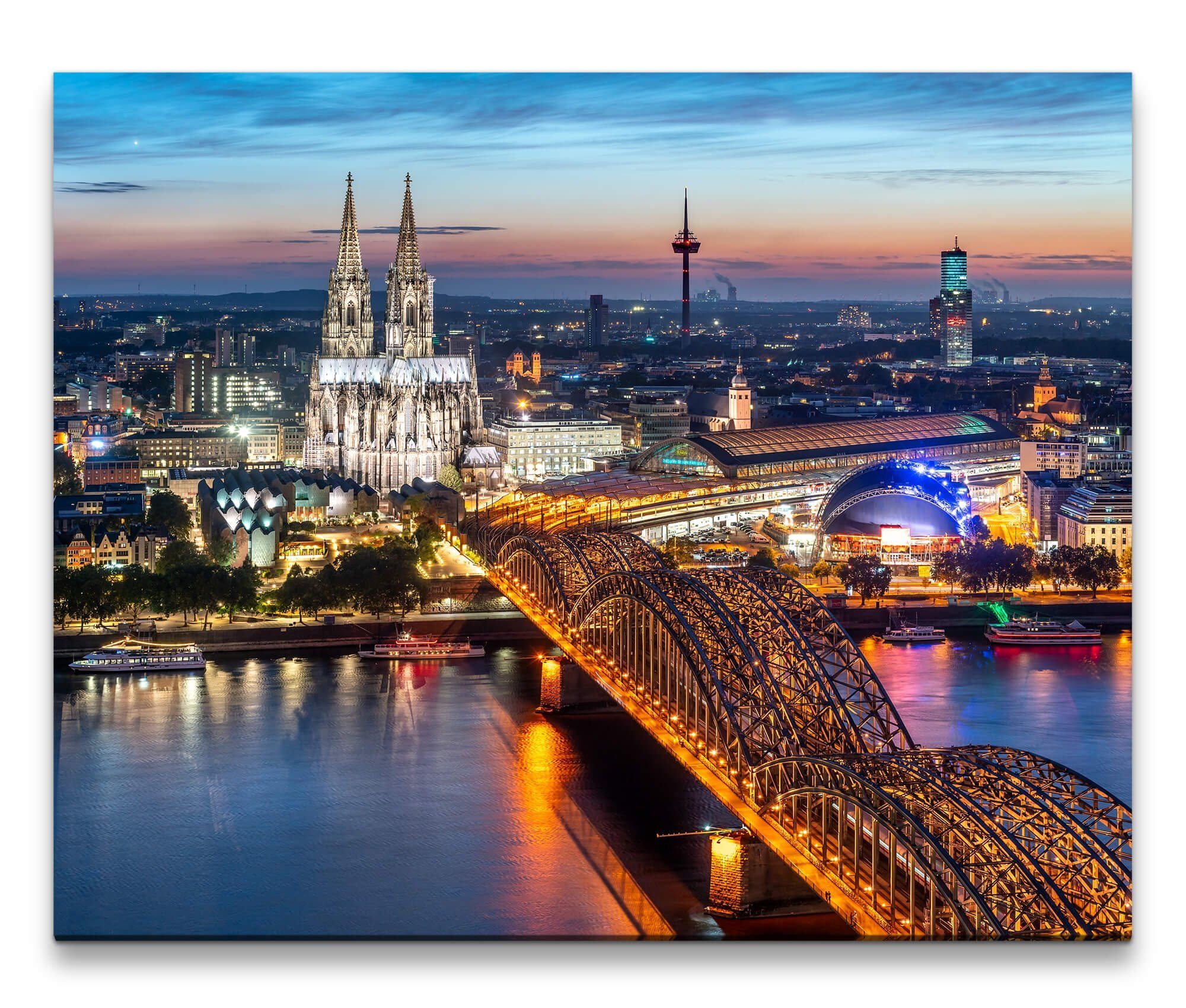 möbel-direkt.de Leinwandbild Bilder XXL Kölner Brücke günstig online kaufen