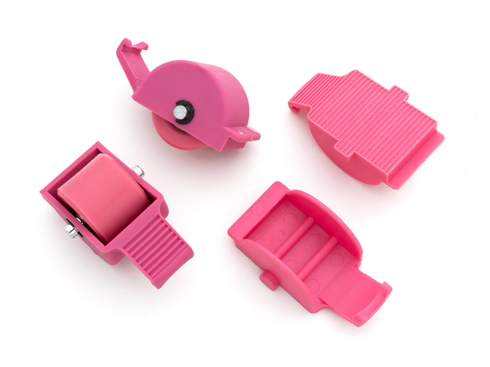 BREEZY ROLLERS Rollschuhe Ersatzrollen Set inkl. Covers fuchsia/fuchsia
