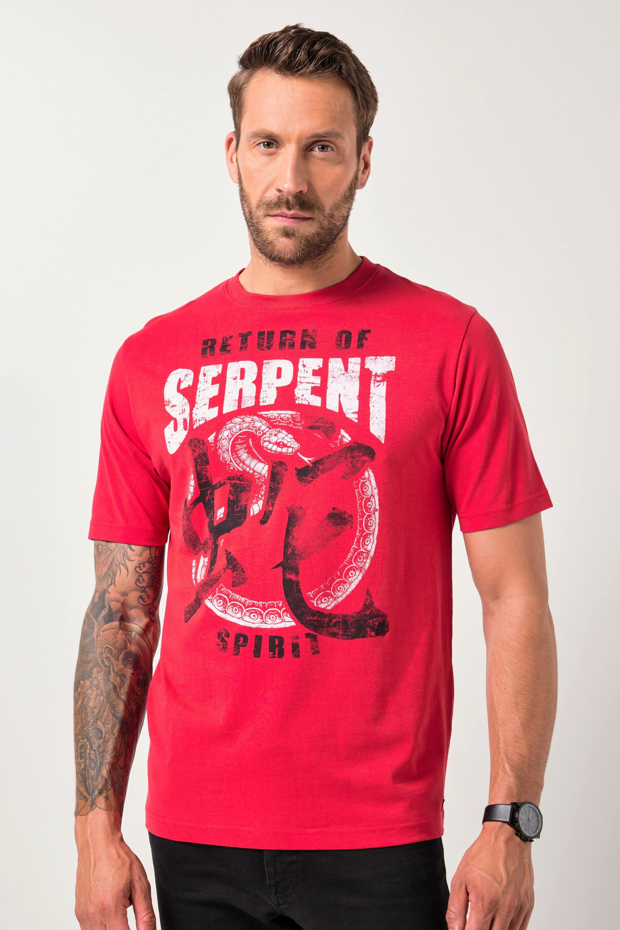 JP1880 T-Shirt T-Shirt Halbarm Brustprint günstig online kaufen