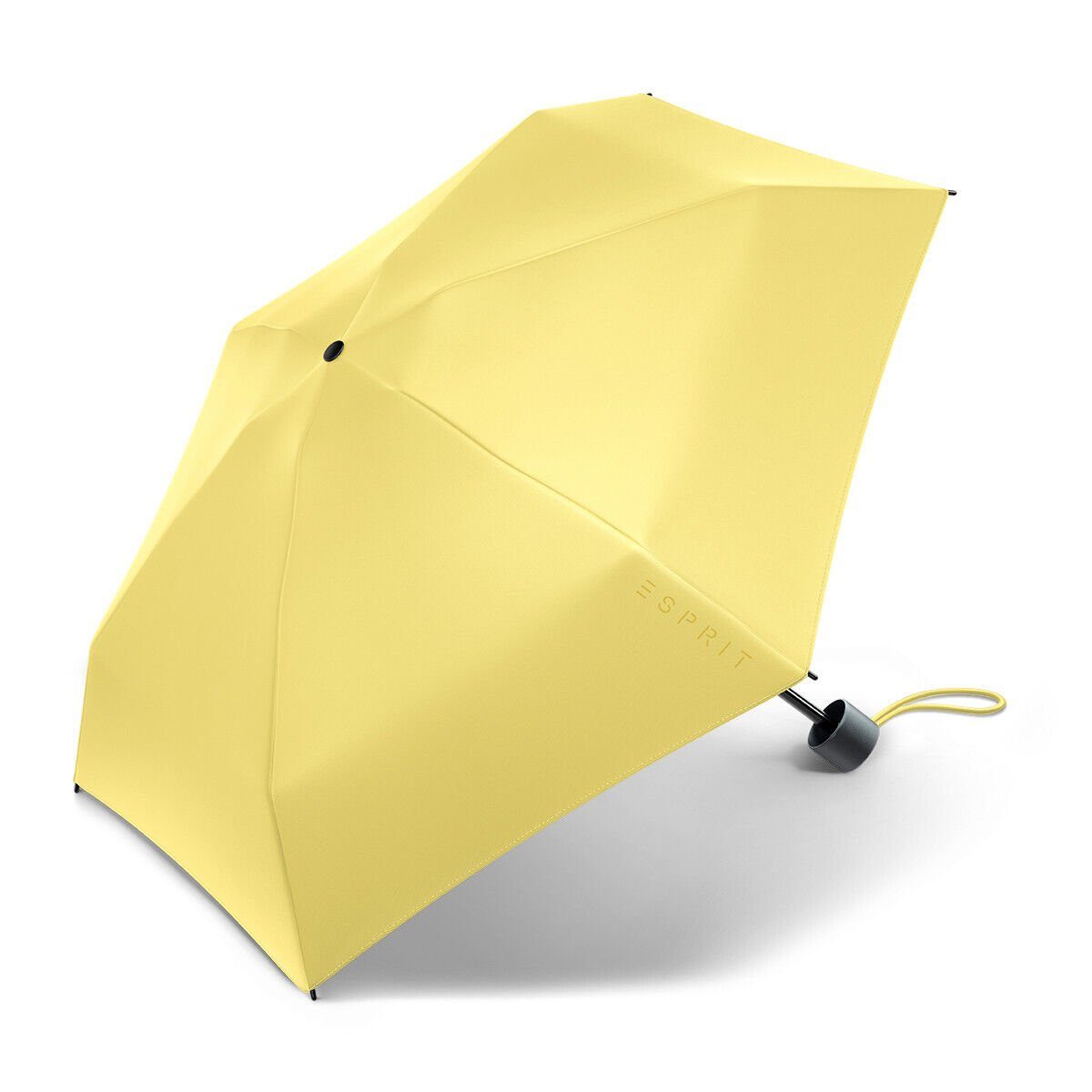 Esprit kompakter Petito yellow Taschenregenschirm Regenschirm cream