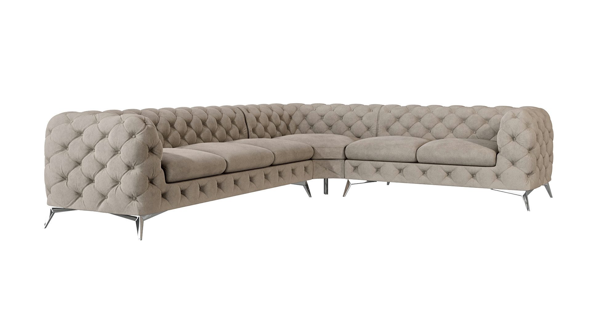 S-Style Möbel Ecksofa Kalina, Chesterfield mit günstig online kaufen