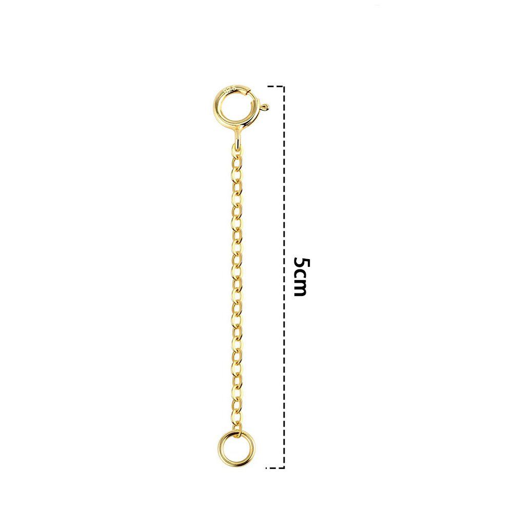 Sterlingsilber Damen-Verlängerungskette Silberkette Sarfly Gold aus