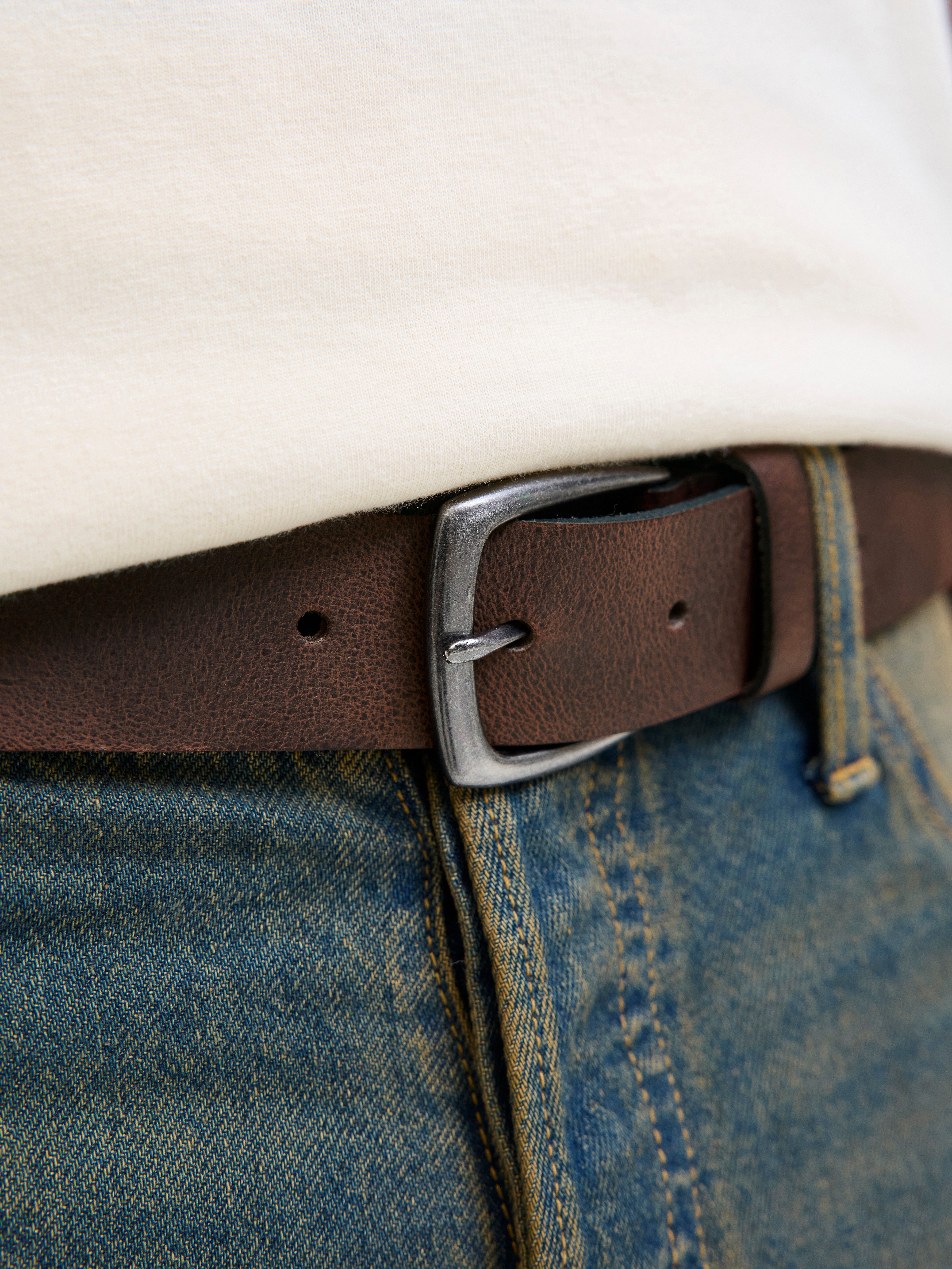 Jack & Jones Ledergürtel JACMICHAEL LEATHER günstig online kaufen