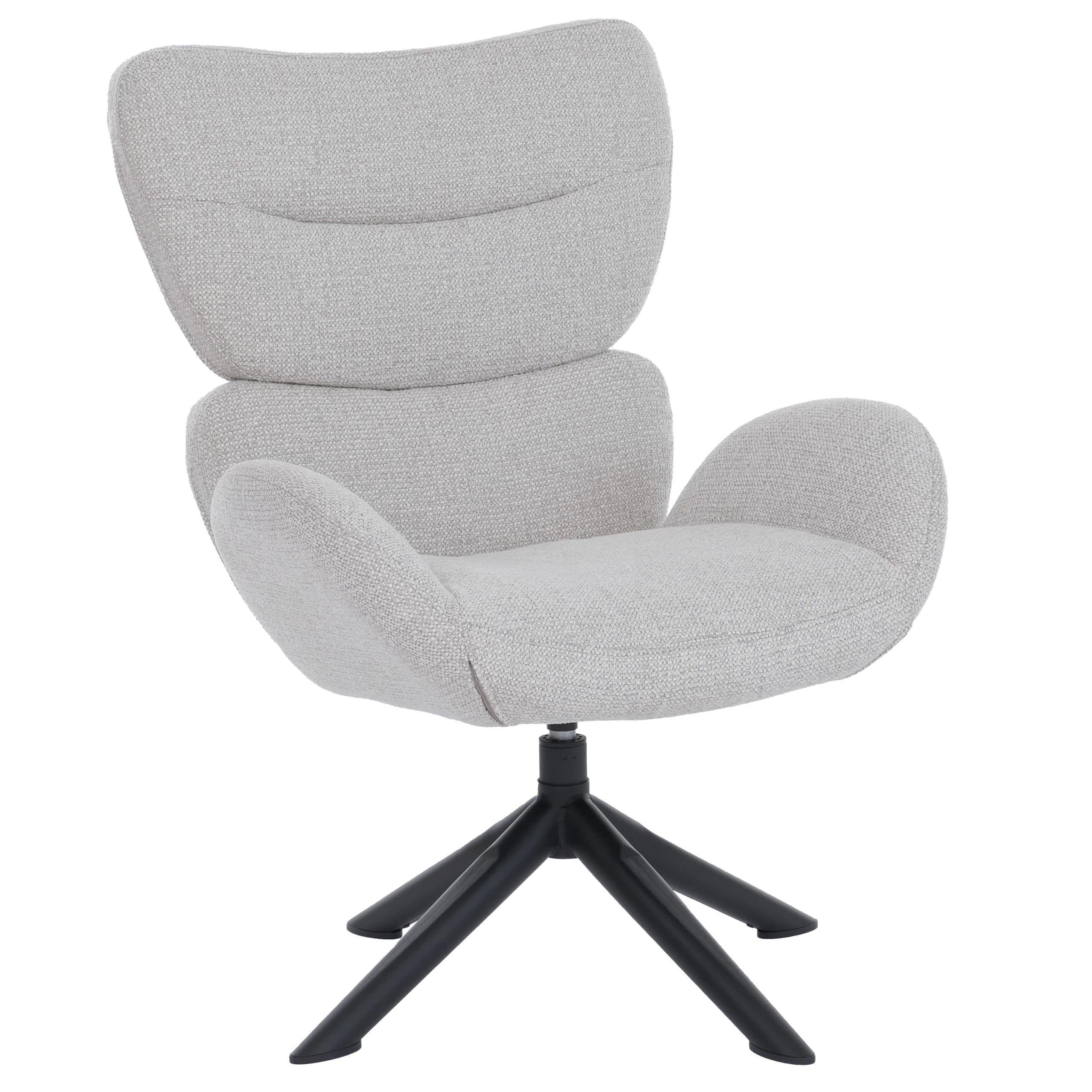 MCW Polsterstuhl MCW-Q53 (1 St), Um 360° drehbar, Mit Wippfunktion, Edler Chenille-Stoffbezug