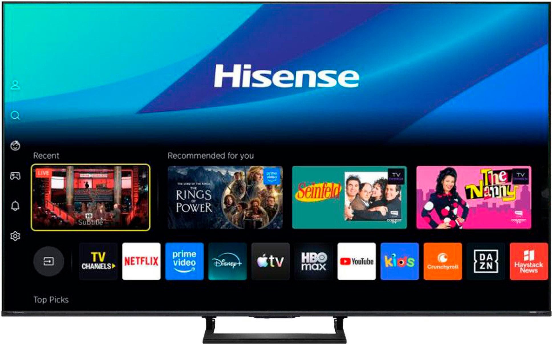 Hisense 55E8S Mini-LED-Fernseher (139 cm/55 Zoll, 4K Ultra HD, Smart-TV)